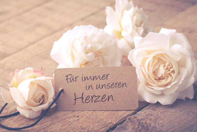 Spende statt Blumen in Gedenken and en geliebten Menschen Gedenkspende